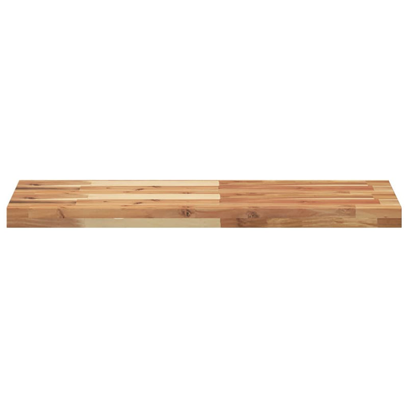 Raft suspendat 100x30x4 cm lemn masiv acacia netratat