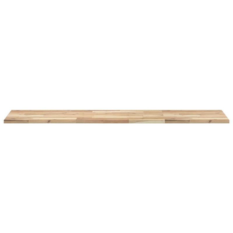 Blat de baie netratat, 120x40x2 cm, lemn masiv de acacia