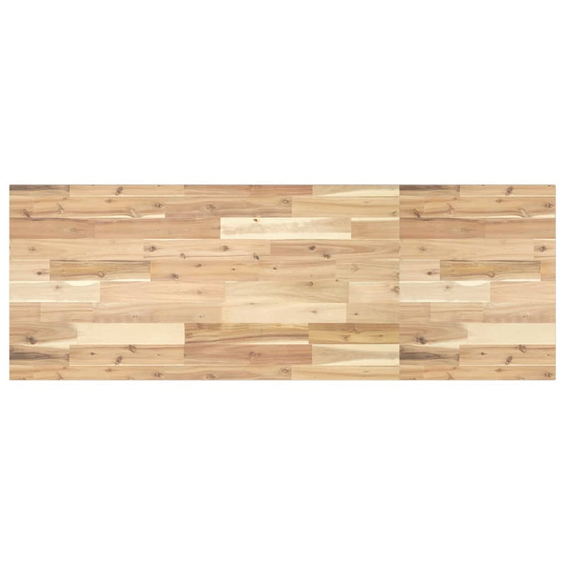 Blat de baie netratat, 120x50x2 cm, lemn masiv de acacia