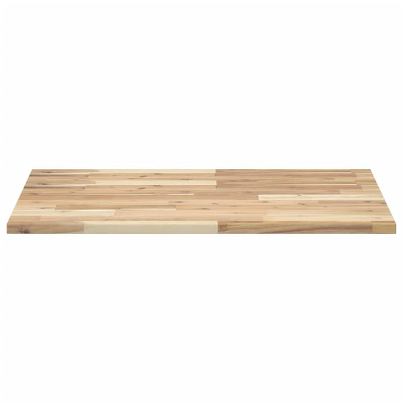 Blat de baie netratat, 100x60x2 cm, lemn masiv de acacia