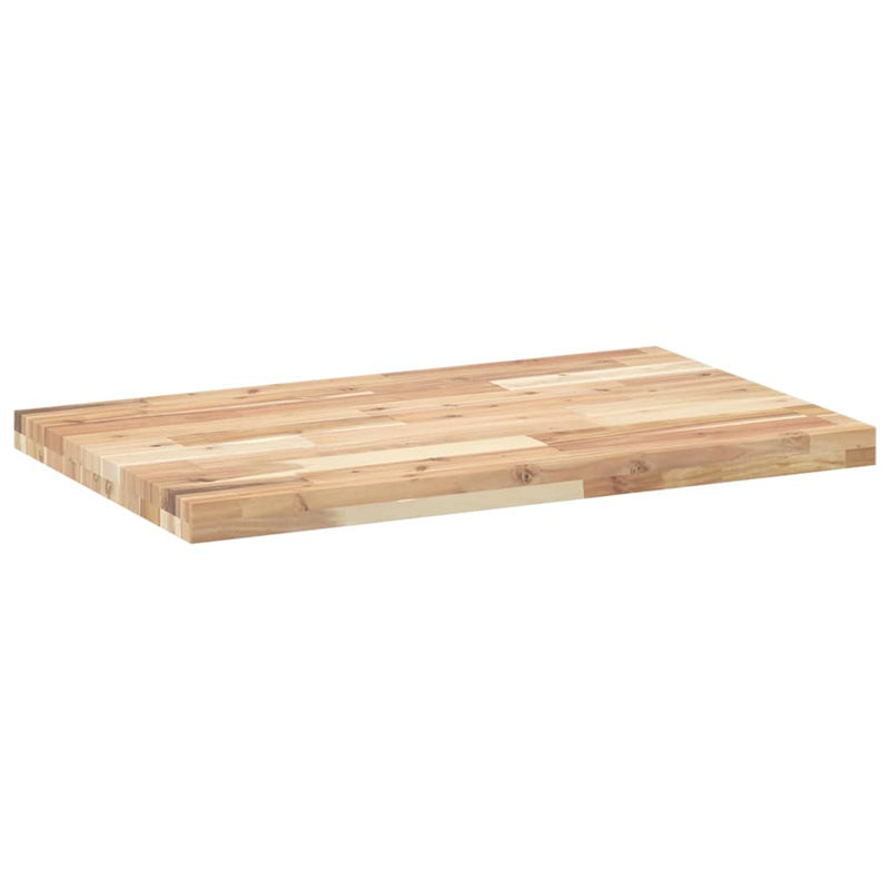 Blat de baie netratat, 100x50x4 cm, lemn masiv de acacia