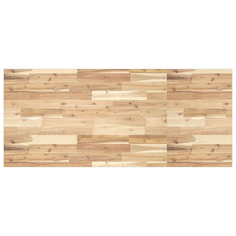 Blat de birou netratat, 120x60x2 cm, lemn masiv de acacia