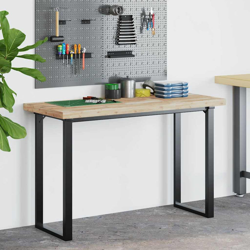 Blat de birou netratat, 140x50x4 cm, lemn masiv de acacia