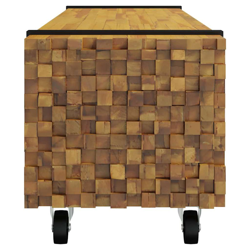 Support TV 110 x 30 x 30 cm Maro Lemn solid de tec
