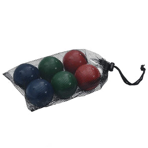 Set mingi de bocce 8 piese geantă de transport lemn masiv pin