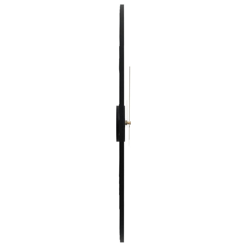 Ceas de perete, negru, Ø50 cm, fier