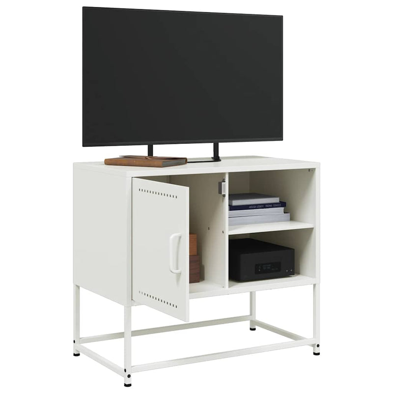 Dulap TV, alb, 68x39x60,5 cm, oțel