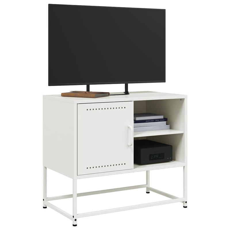 Dulap TV, alb, 68x39x60,5 cm, oțel