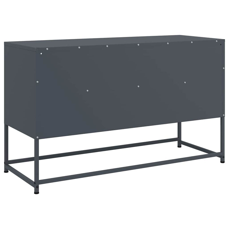 Dulap TV, antracit, 100,5x39x60,5 cm, oțel