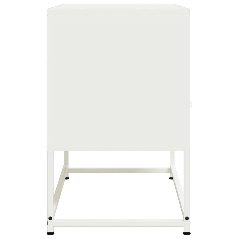 Dulap TV, alb, 68x39x60,5 cm, oțel
