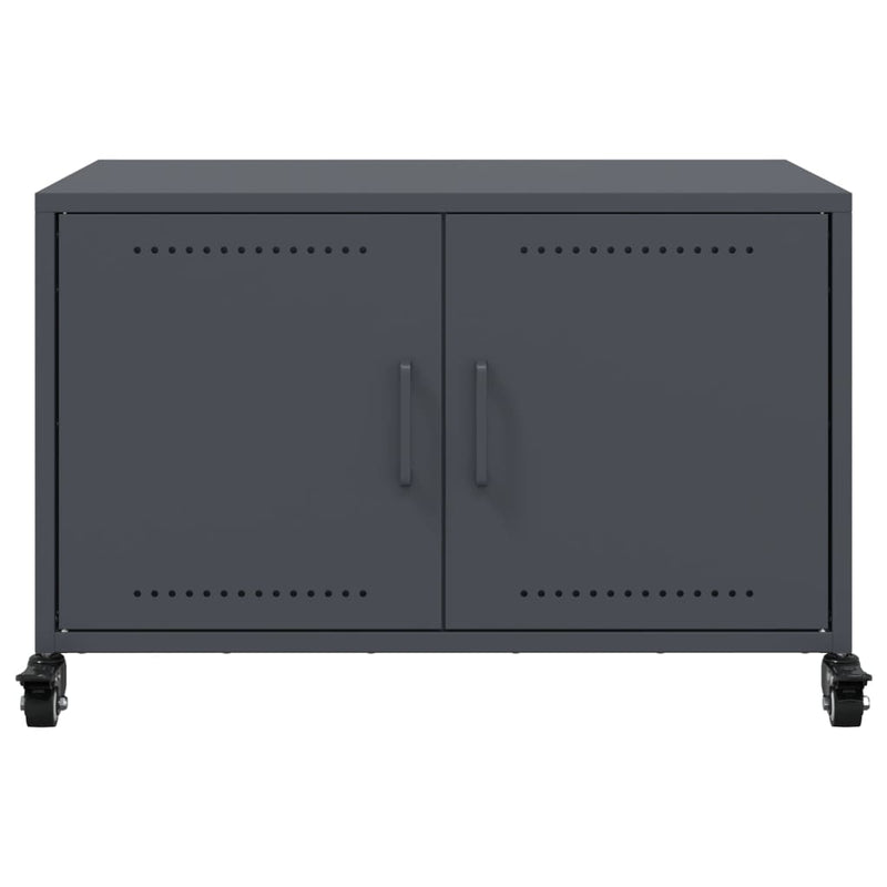 Dulap TV, antracit, 68x39x43,5 cm, oțel