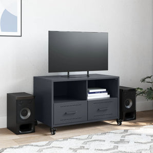 Dulap TV, antracit, 68x39x43,5 cm, oțel