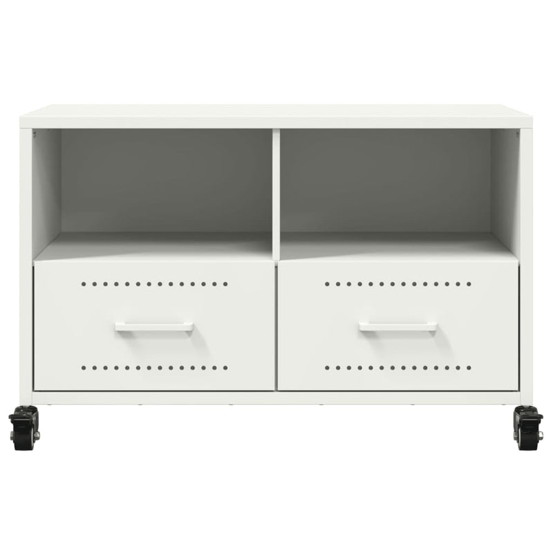 Dulap TV, alb, 68x39x43,5 cm, oțel
