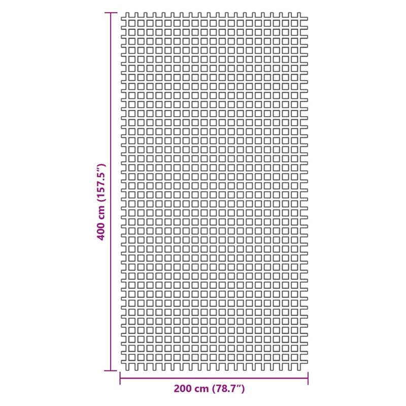 Covor pentru cort, antracit, 4x2 m