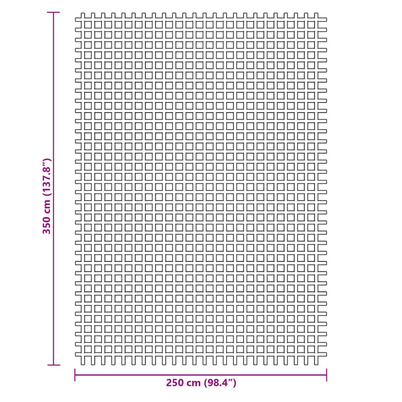 Covor pentru cort, antracit, 3,5x2,5 m