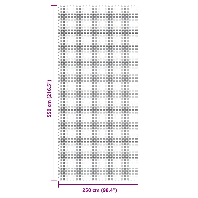 Covor pentru cort, antracit, 5,5x2,5 m