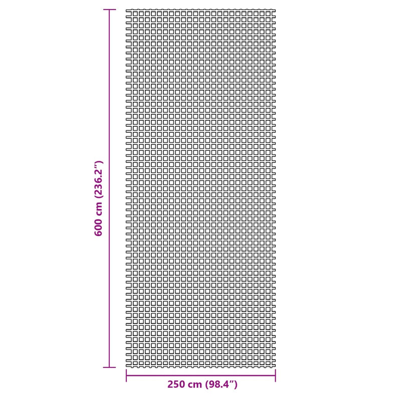 Covor pentru cort, antracit, 6x2,5 m