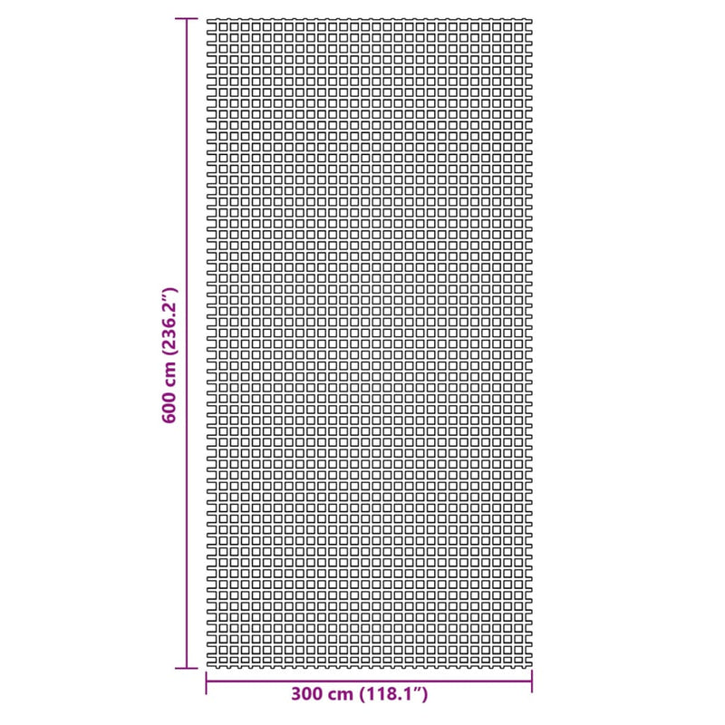Covor pentru cort, antracit, 6x3 m