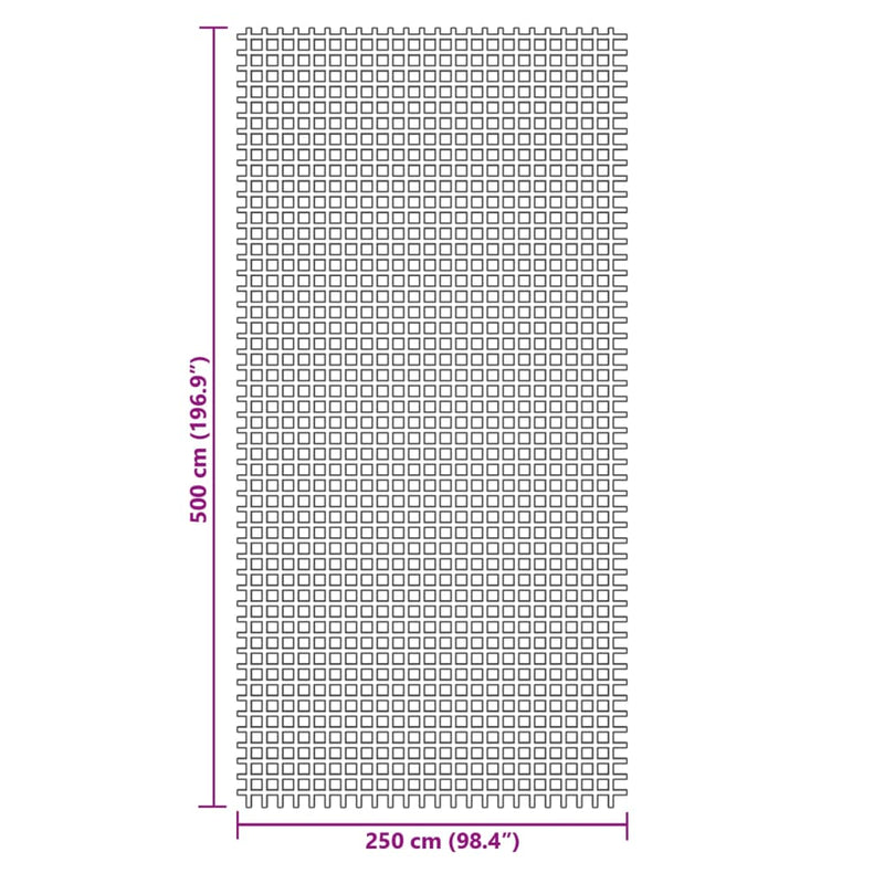 Covor pentru cort, albastru, 5x2,5 m
