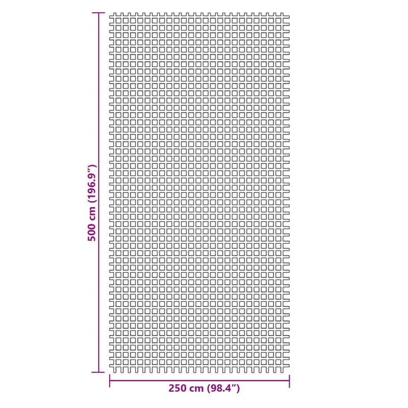 Covor pentru cort, verde, 5x2,5 m