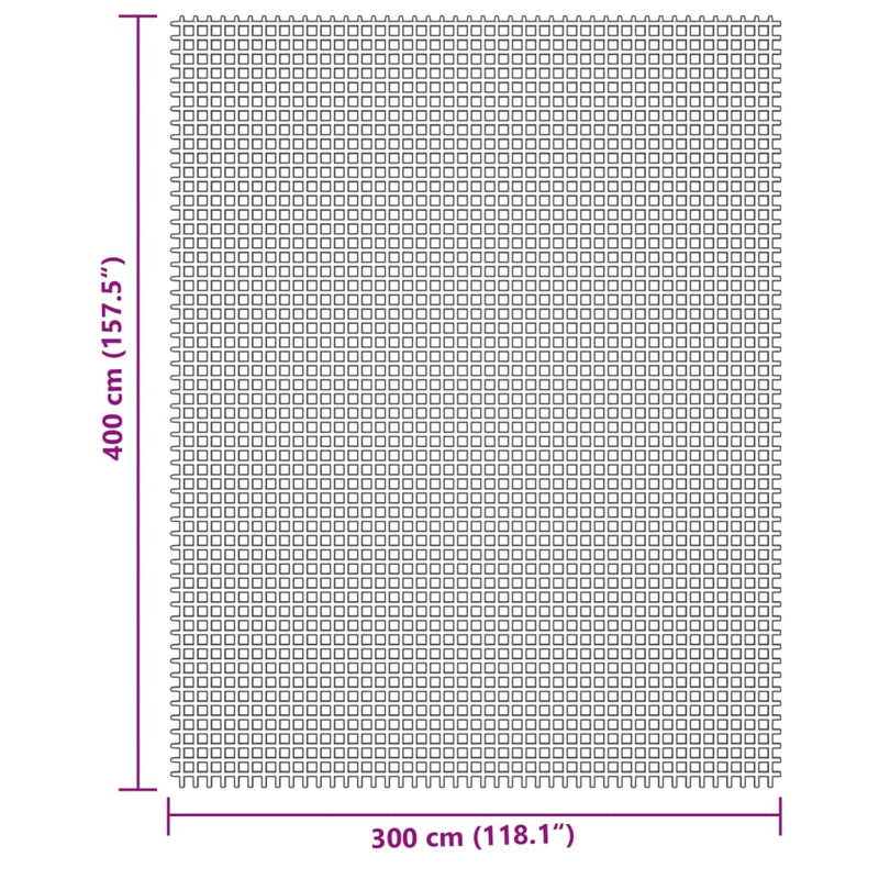 Covor pentru cort, crem, 4x3 m