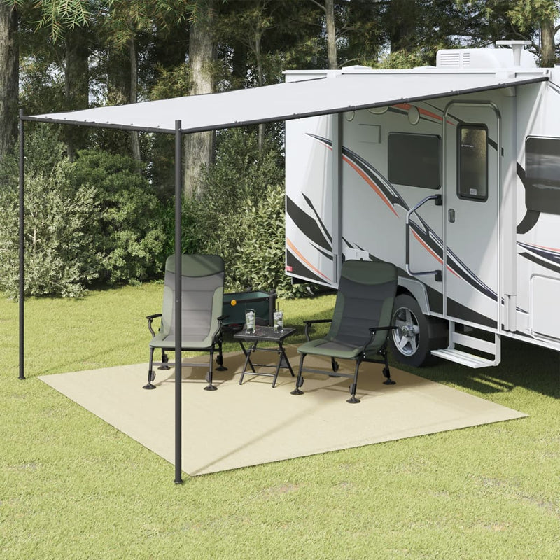 Covor pentru cort, crem, 4x3 m