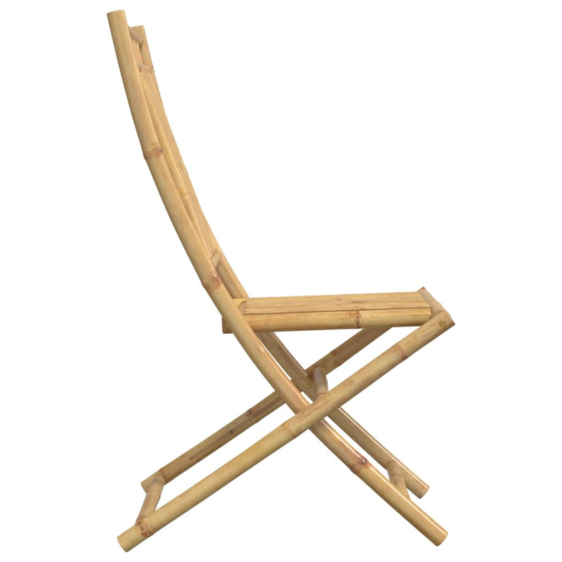 Scaune pliante 2 buc 46x66x99 cm Bambus