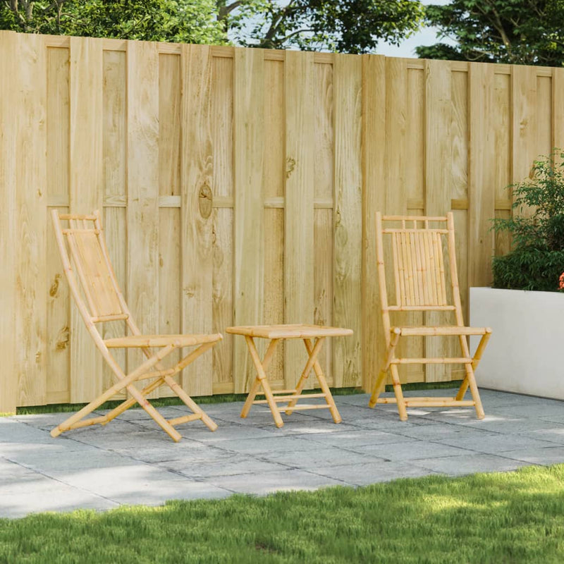 Scaune pliante 2 buc 46x66x99 cm Bambus