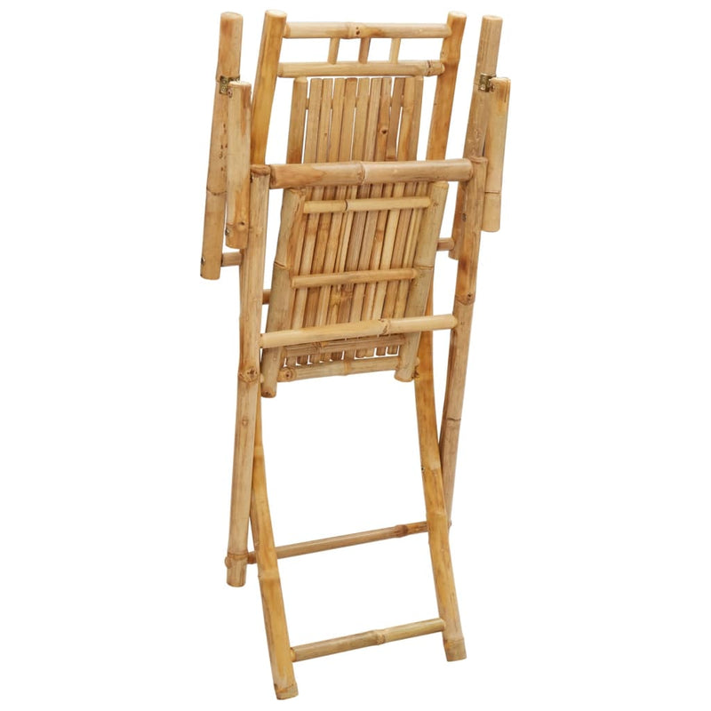 Scaune pliante 2 buc 53x66x99 cm Bambus
