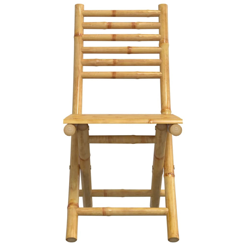 Scaune pliante 2 buc 43x54x88 cm Bambus