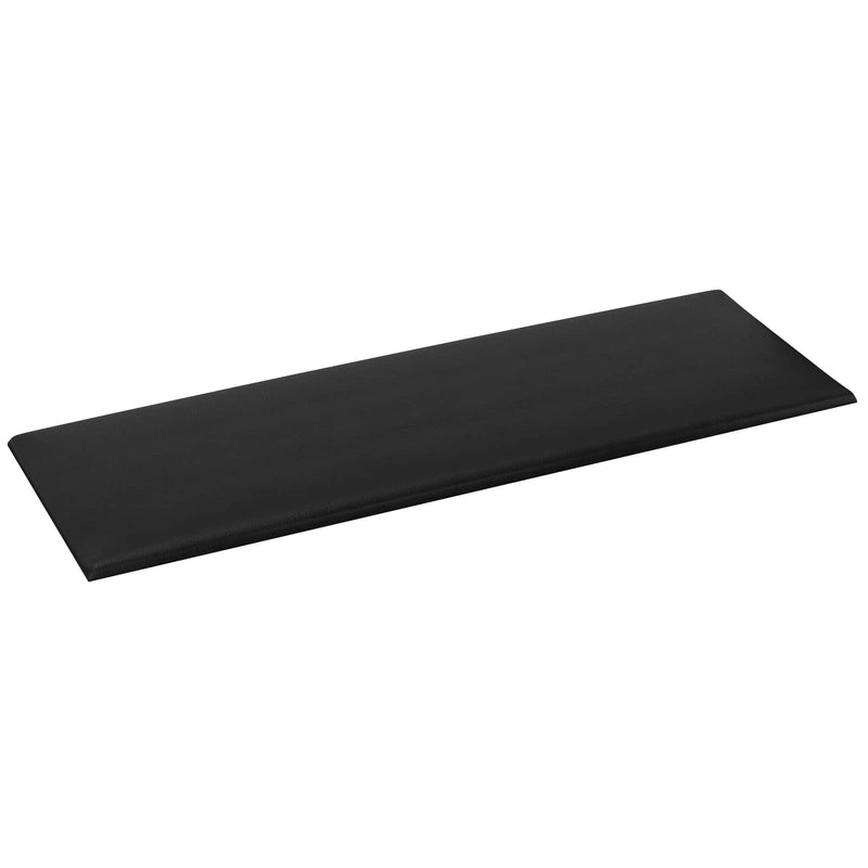 Tăblie de Pat pentru Perete 12 buc. 90 x 30 cm Negru țesătură