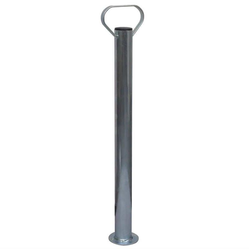 Roată manevră remorcă 60 mm 2 tub susținere/3 cleme despicate