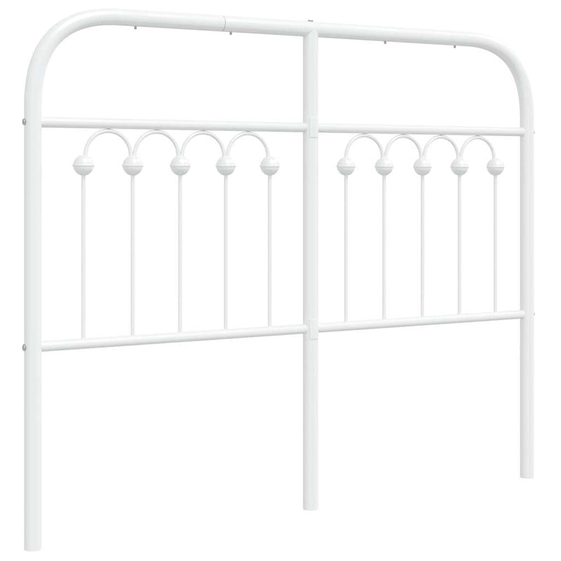 Tăblie de pat de schimb metalică, alb, 120 cm
