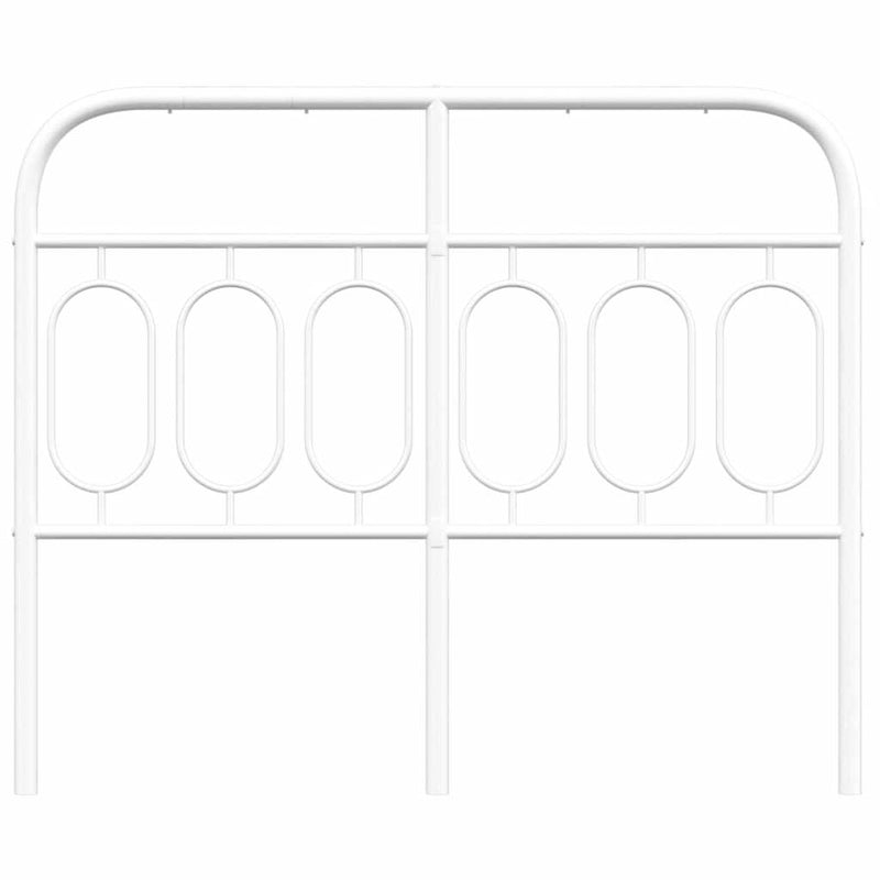 Tăblie de pat de schimb metalică, alb, 120 cm