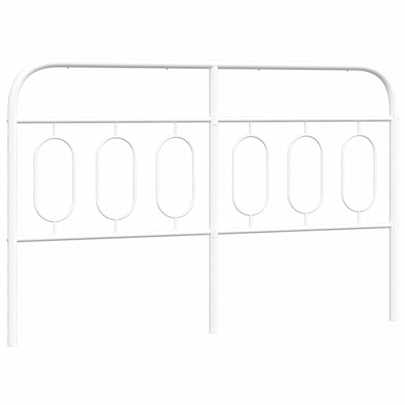 Tăblie de pat de schimb metalică, alb, 137 cm