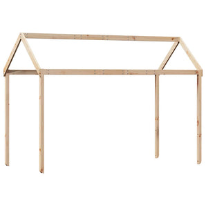 Acoperiș pat de copii, 217x85,5x154 cm, lemn masiv de pin