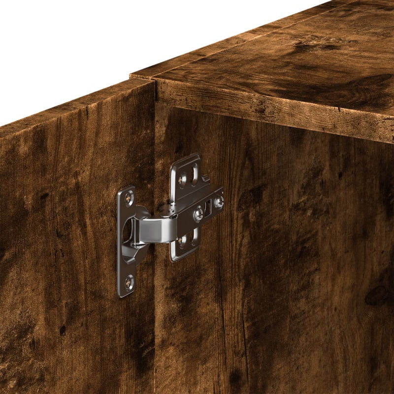 Dulap de perete, stejar fumuriu, 80x42,5x40 cm, lemn compozit