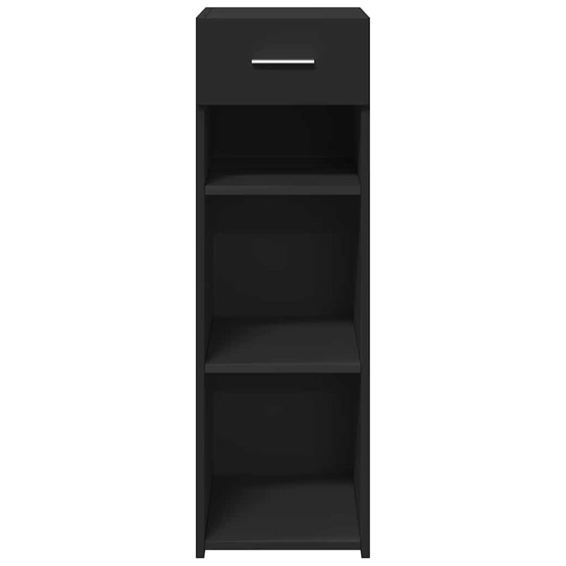 Dulap, negru, 30x42,5x93 cm, lemn prelucrat