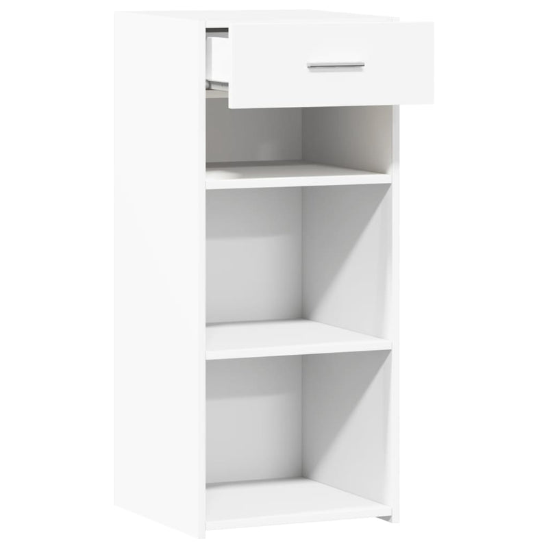 Dulap, alb, 40x42,5x93 cm, lemn prelucrat