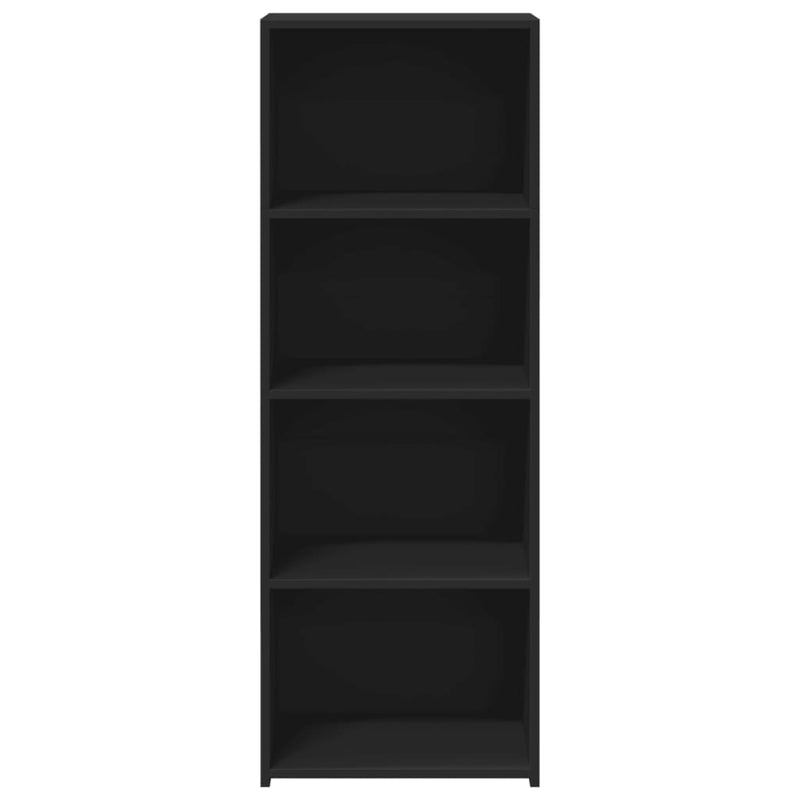 Dulap înalt, negru, 45x41x124 cm, lemn prelucrat
