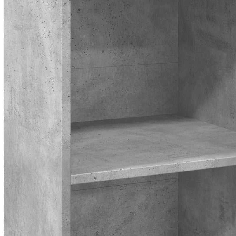 Dulap înalt, gri beton, 45x41x124 cm, lemn prelucrat
