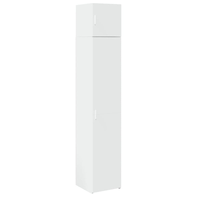 Dulap depozitare slim alb 40x42,5x225 cm lemn prelucrat