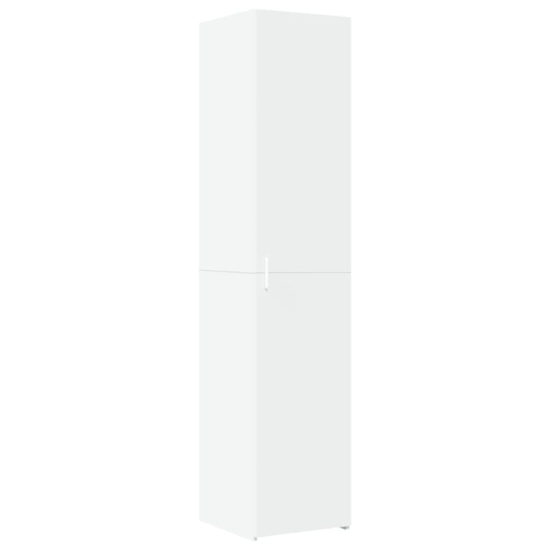 Dulap depozitare slim alb 40x42,5x225 cm lemn prelucrat