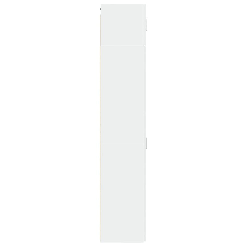 Dulap depozitare slim alb 40x42,5x225 cm lemn prelucrat