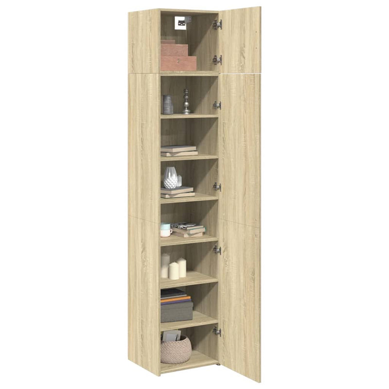 Dulap de depozitare slim, stejar sonoma, 45x42,5x225cm, lemn