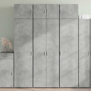 Dulap de depozitare, gri beton, 70x42,5x225 cm, lemn prelucrat