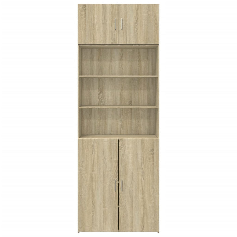 Dulap de depozitare stejar sonoma 80x42,5x225 cm lemn prelucrat