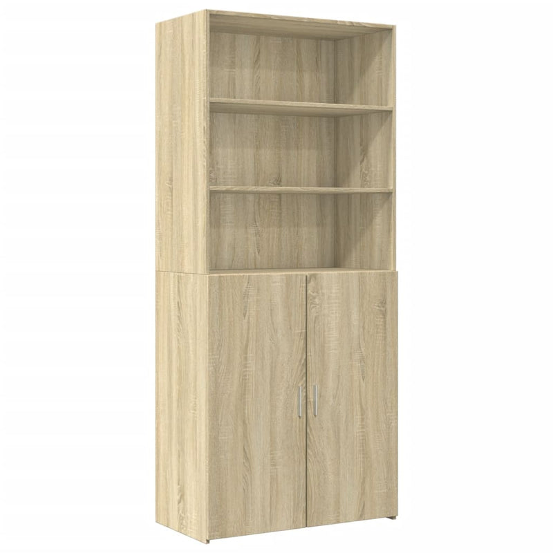 Dulap de depozitare stejar sonoma 80x42,5x225 cm lemn prelucrat