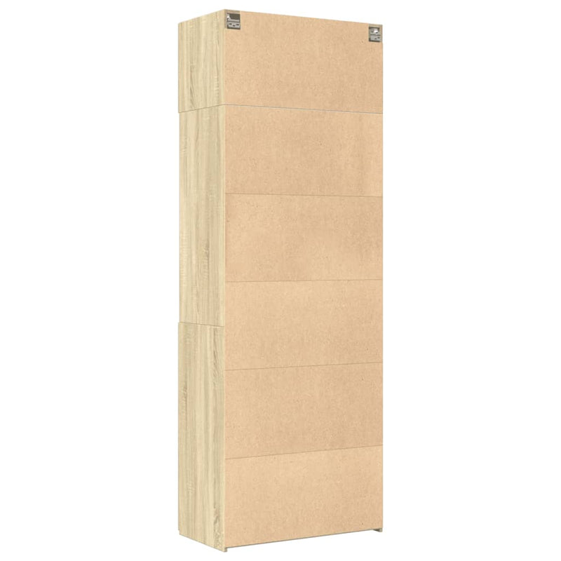 Dulap de depozitare stejar sonoma 80x42,5x225 cm lemn prelucrat
