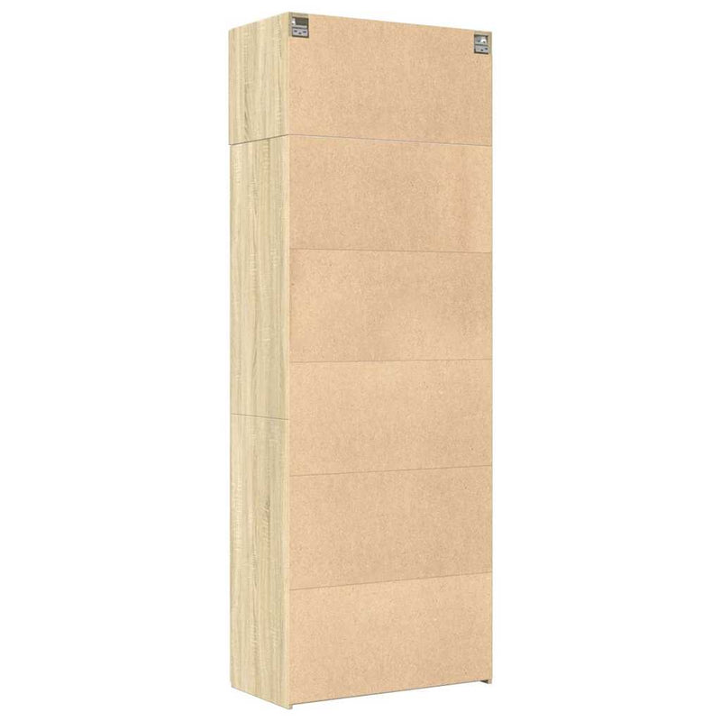 Dulap de depozitare stejar sonoma 80x42,5x225 cm lemn prelucrat